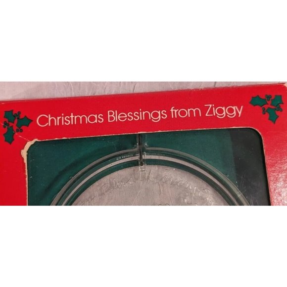 Vtg 1980 Ziggy Christmas Ornament Shoppe Blessings From Clear Acrylic 80s Retro - Picture 6 of 15